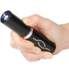 25,000,000 Volt Rechargeable Lipstick Stun Gun with Flashlight, black